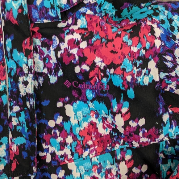 Columbia Girls Winter Jacket Lining Hood Sz Large - Picture 2 of 8